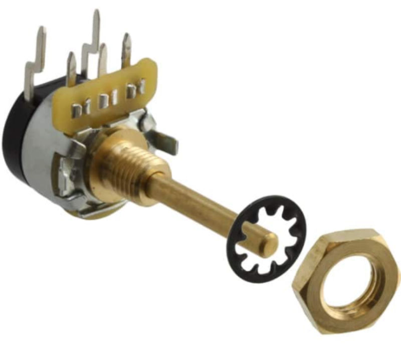 Potentiometru 10k, liniar, cu intrerupator, 500V, 270X232A103B1B1, CTS ELECTROCOMPONENTS