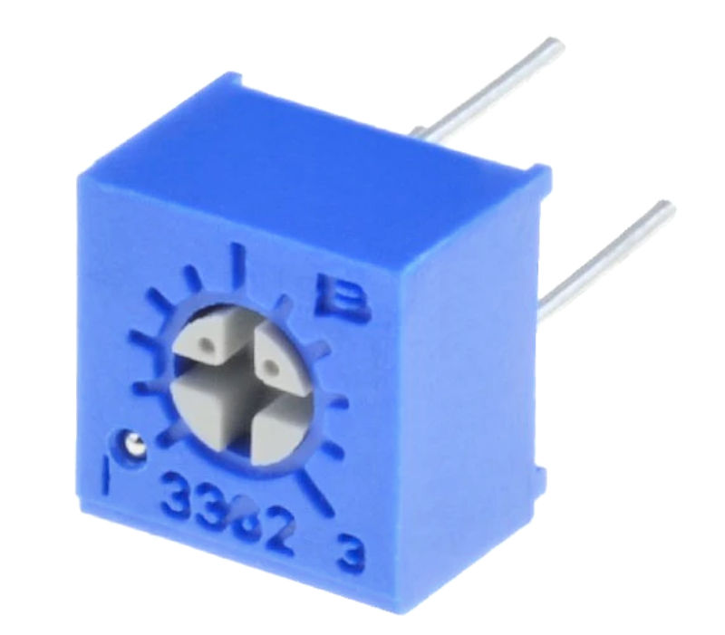 Semireglabil, 50K, orizontal, RM2.54x5.08, 3362P-1-503LF, BOURNS