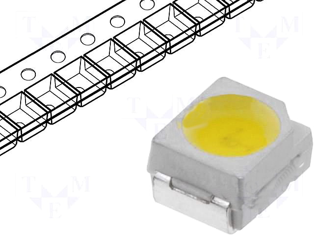 LED SMD, 3528, alb rece, 1400mcd, PLCC2, LL-R3528WC-W2-1D
