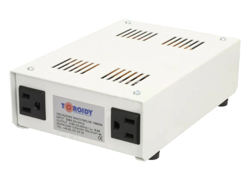 Autotransformator incapsulat, 230/115V, 1000VA, 2 socluri, ATS1000VA-U, TOROIDY