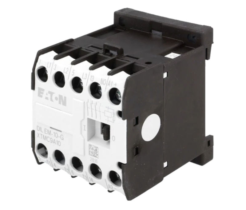 Contactor 8.8A, 24VDC, 3xNO, 1xNO aux, DIN, DILEM-10-G-24VDC, EATON ELECTRIC