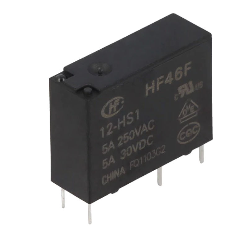 Releu 5V, SPST-NO, 5A, HF46F/05-HS1, HONGFA