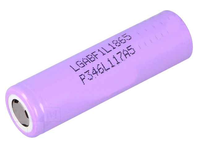 Acumulator 3.65V, Li-Ion, 3350mAh, MR18650, ACCU-INR18650-3.35, LG CHEM