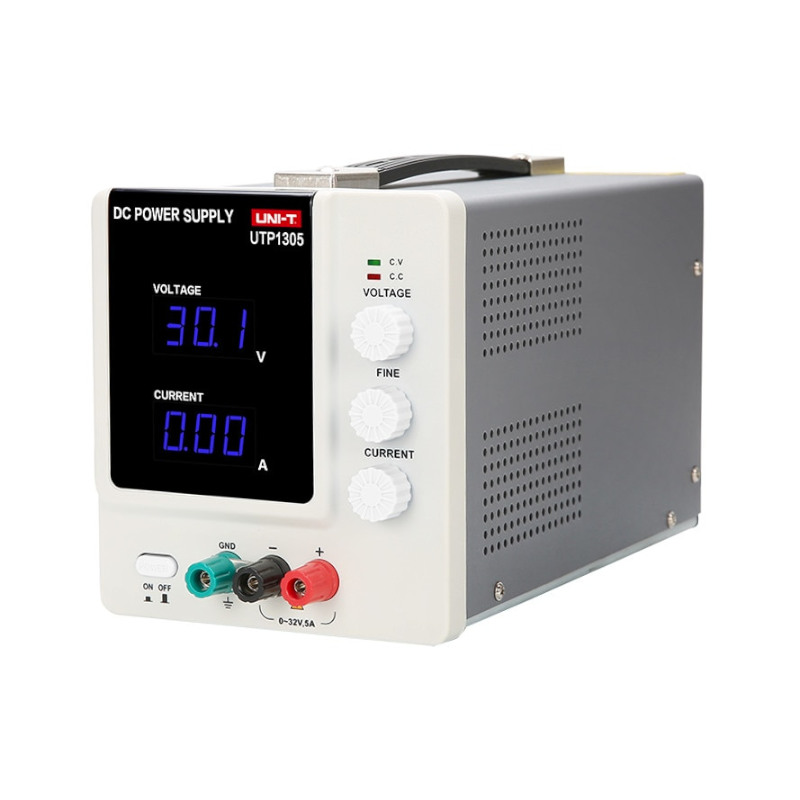 Sursa tensiune laborator, 1 canal, 0-32VDC, 0-5A, afisor LED, liniar, UTP1305, UNI-T