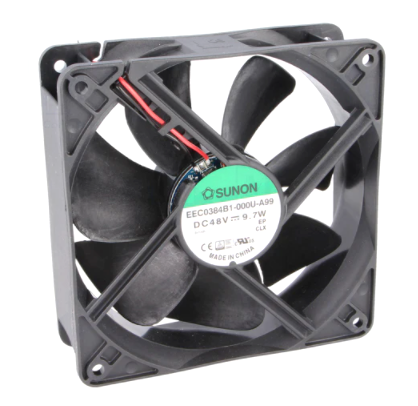 Ventilator 48VDC, 120x120x38mm, 2 fire, Sunon