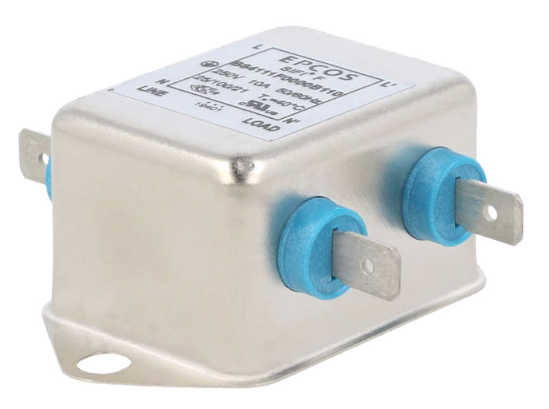 Filtru de retea monofazat, 250VAC, 10A, B84111F0000B110, EPCOS