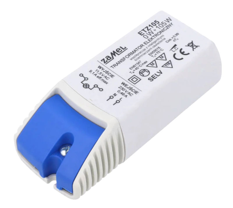 Sursa pentru lampi cu halogen, 230VAC/11.5V, 105W, ETZ105, ZAMEL