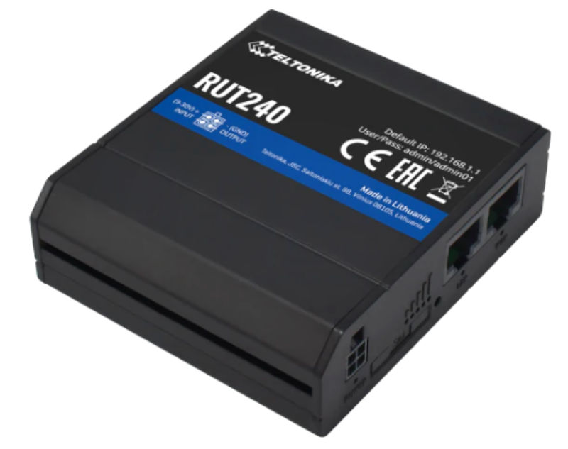Router LTE, WiFi, Ethernet, 2G, 3G, 4G, LTE, RUT240, TELTONIKA
