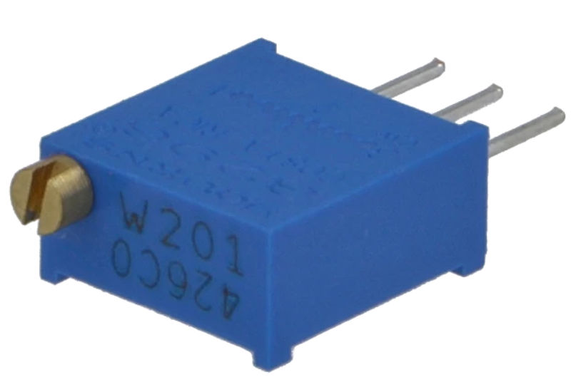 Semireglabil Multitura, 25 ture, 200R, RM2.54, 3296W-1-201LF, BOURNS