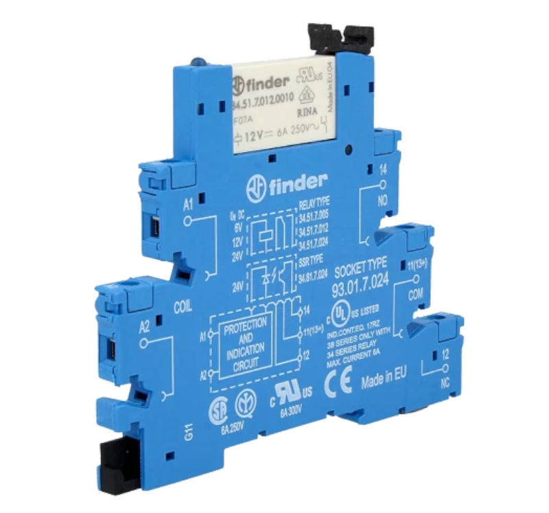 Releu 12VDC, SPDT, 6A, 38.51.7.012.0050, FINDER