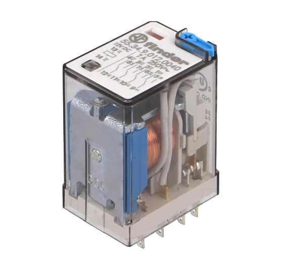 Releu 12VDC, 4PDT, 7A, 55.34.9.012.0040, FINDER