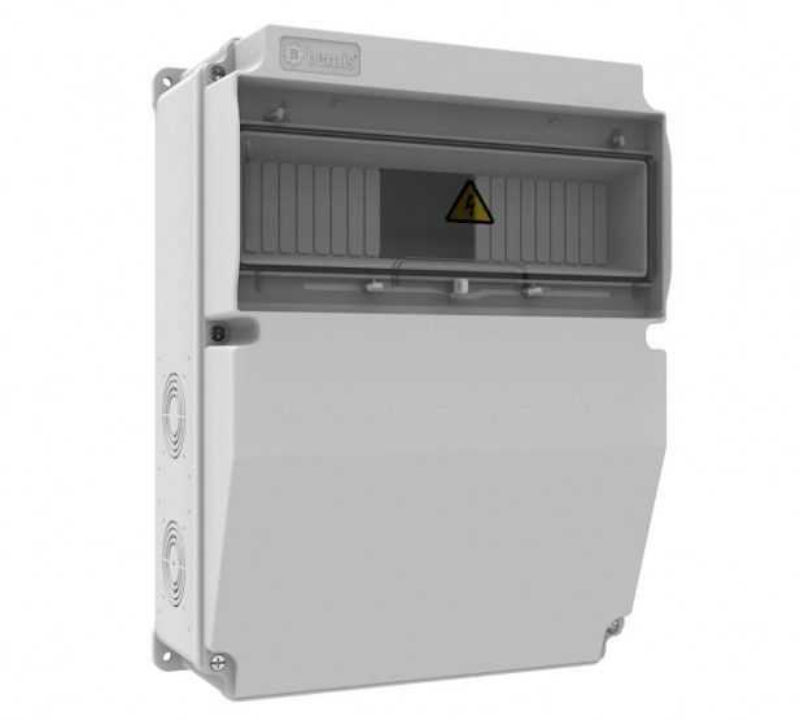 Cutie de perete, cutie distributie, fata transparenta, sina automata, 2 terminale, 325x245x138mm, IP44, BD6-6000-0000, BEMIS