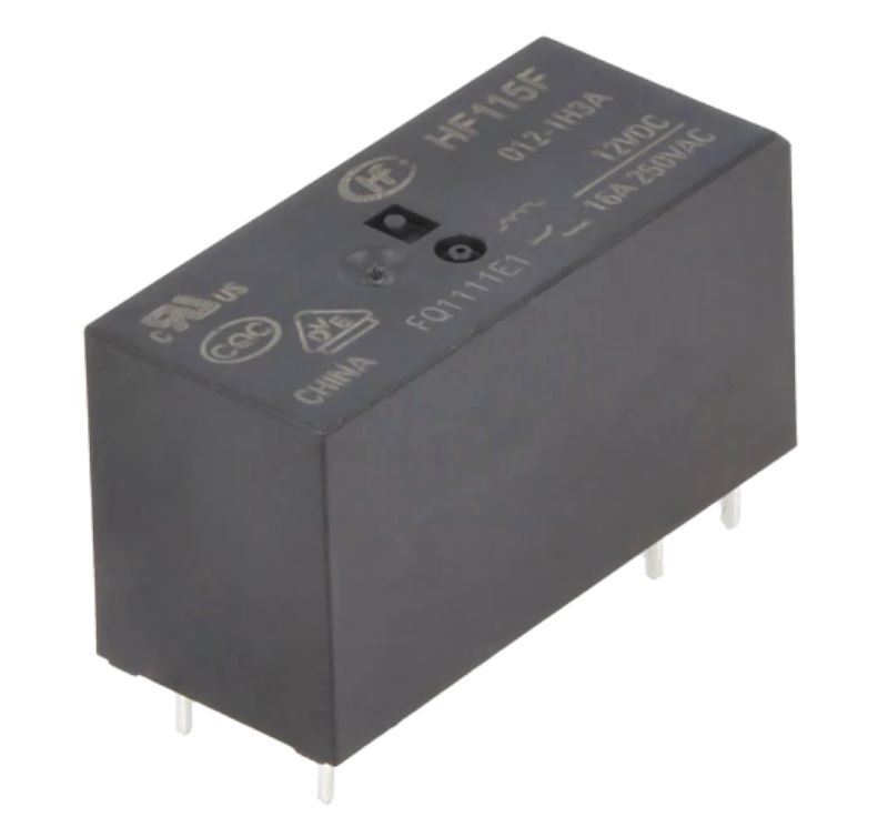 Releu 12VDC, 16A, SPST-NO, RM5, HF115F/012-1H3A, HONGFA