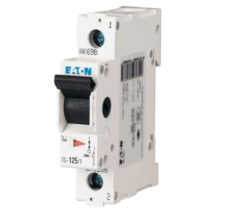 Intrerupator 100A, 240VAC, separator, 1 pol, IS-100/1, 2.5...50mm2, EATON ELECTRIC