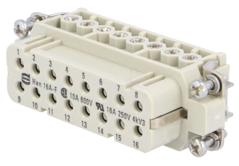 Conector, HAN, mama, 16 pini +PE, 16A, 250V, 09200162812, HARTING