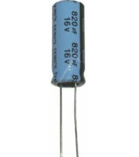 820uF/16V, Condensator, LOW ESR, 10x19mm, RM5, YAGEO