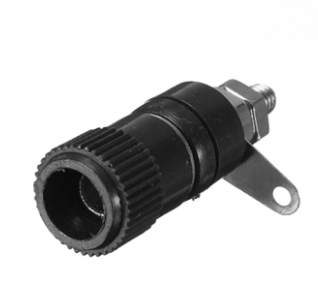 Soclu banana, negru, 4MM, BA2BK