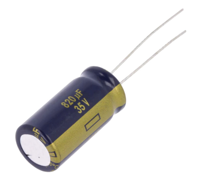 820uF/35V, Condensator electrolitic, low ESR, 12.5x25mm, RM5, EEUFC1V821L, PANASONIC