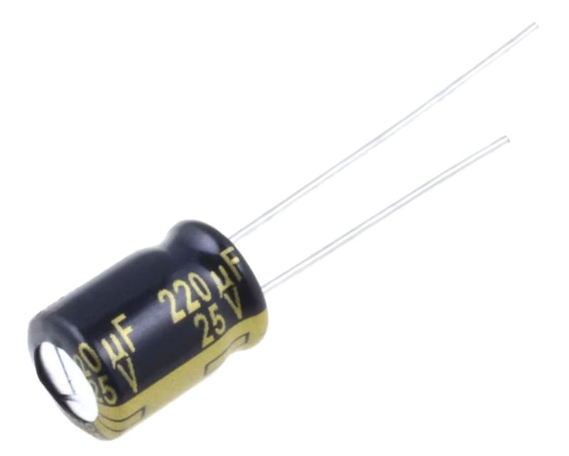 220uF/25V, Condensator electrolitic, low ESR, 8x11.5mm, RM3.5, EEUFM1E221, PANASONIC