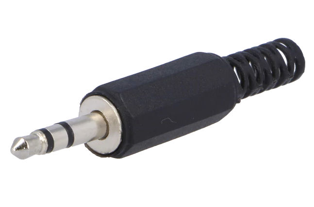 Conector Jack 3.5mm, stereo, 2 inele, 3 pini, JC-006