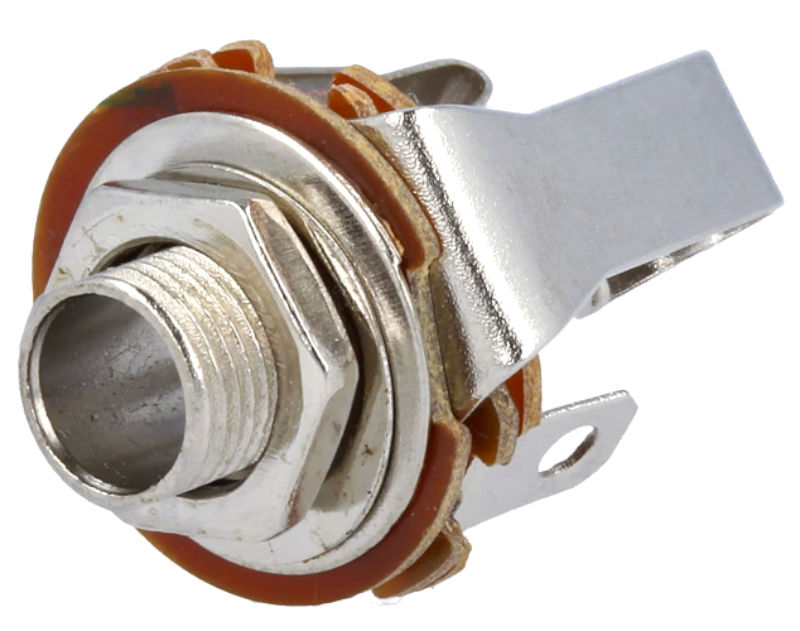 Conector Jack 6.3mm, stereo, mama, panou, JC-124/6.35MM, NINIGI
