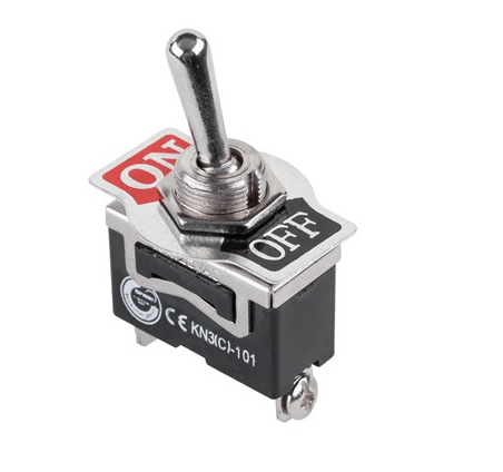 Intrerupator basculant, ON-ON, panou, 10A, SP3T, 3 pini, orificiu de montare 12.2mm, PRK0030-2