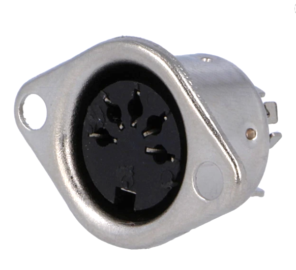 Mufa mama DIN, 5pini, panou, DC-102