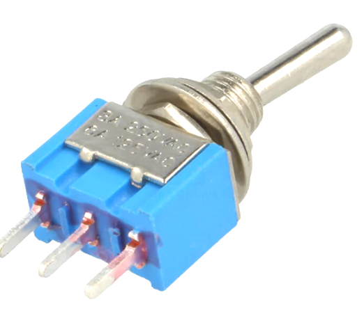 Intrerupator basculant; ON-ON, 3A, 3 pini, SPDT, orificiu montare 6mm, TSM102A2