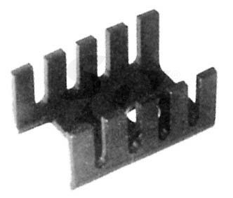 Radiator AL, 13,3x19,1x9,53mm, TO220, D02A