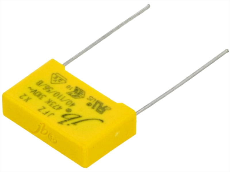 220nF/310VAC, condensator, polipropilena, X2, RM22, Jb Capacitors