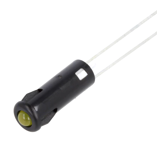 Indicator cu LED, 5.2mm, galben, panou, SKRD051