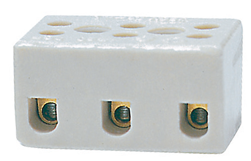 Regleta de conexiuni, ceramica, 24A, 500V, 3pini, 2.5mm2, SI-ZPA3-2.5A