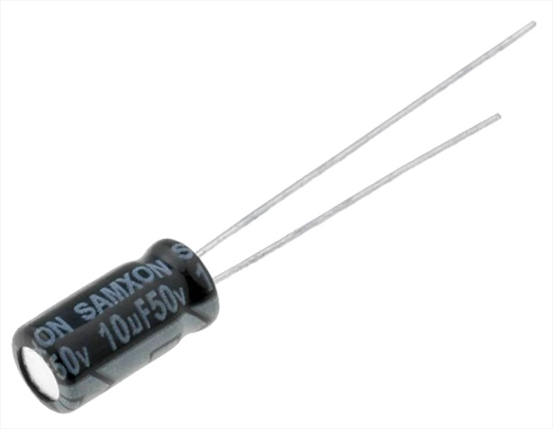 10uF/50V, condensator, 5x11mm, 105C, 1000h, KM10/50, SAMXON