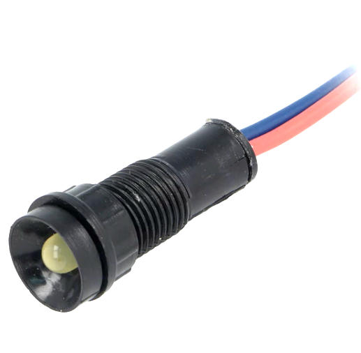 Lampa semnalizare, led, 12V, 5mm, galben,  orificiu montare Ø11mm, LY-D5-12AC/DC