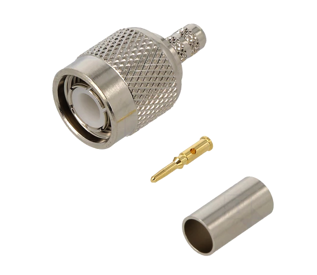 Mufa TNC, tata, 50 OHMI, pt RG58, aurit, 122108, 11GHz, AMPHENOL