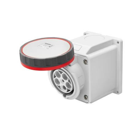 Priza trifazata, 63A, mama, 3P+N+E, 380-415VAC, 5pini, IP67, GW63453, GEWISS