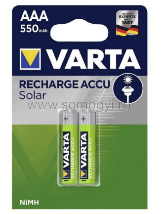 Acumulator 1.2V, lampi solare, NI-MH, AA, R6, 800mA, 2 buc, ACCU-56736, VARTA