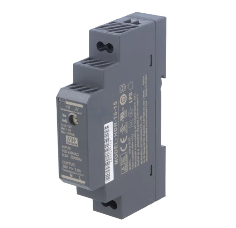 Sursa 5VDC, 2.4A, RAIL, AC-DC, 12W, HDR-15-5, MEAN WELL