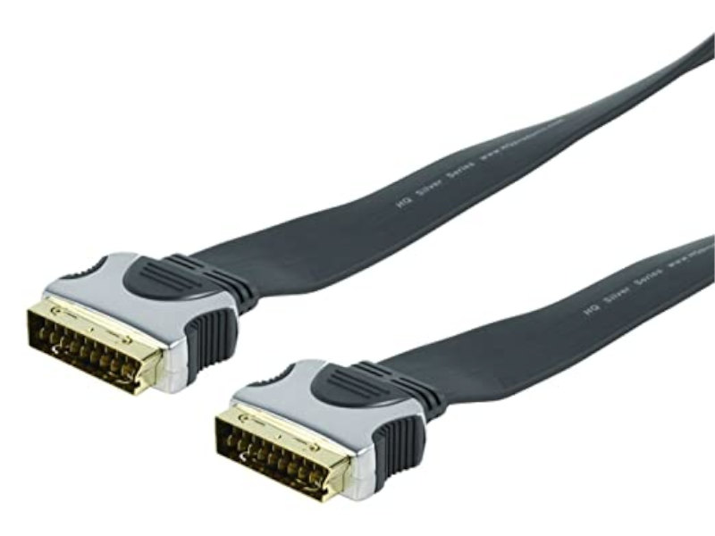 Cablu Scart-scart, tata la tata, 0.75m, HQSS1022/0.75, HQ