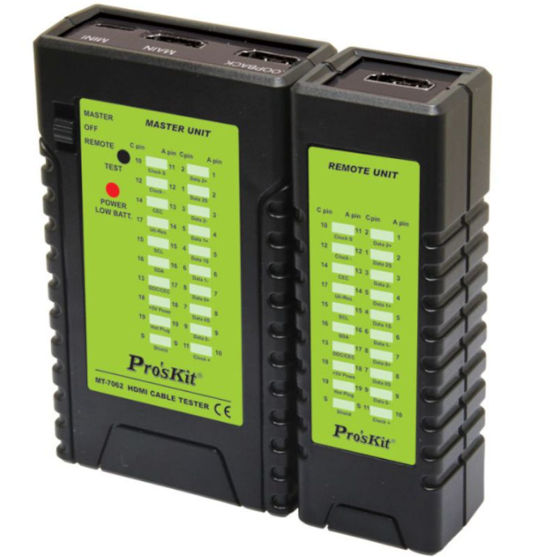 Tester pentru cabluri HDMI, MT-7062, PROSKIT