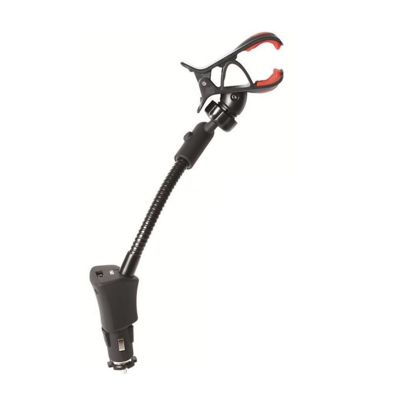 Suport auto, telefon, pana la 100mm, cu incarcator, microUSB, SA-038