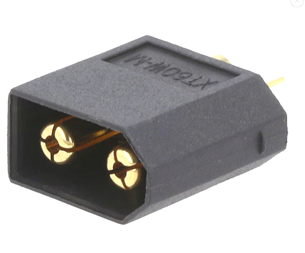 Soclu alimentare, DC, 40A, 500V, tata, 2 PINI, PCB, THT, contacte aurite, XT60W-M, AMASS