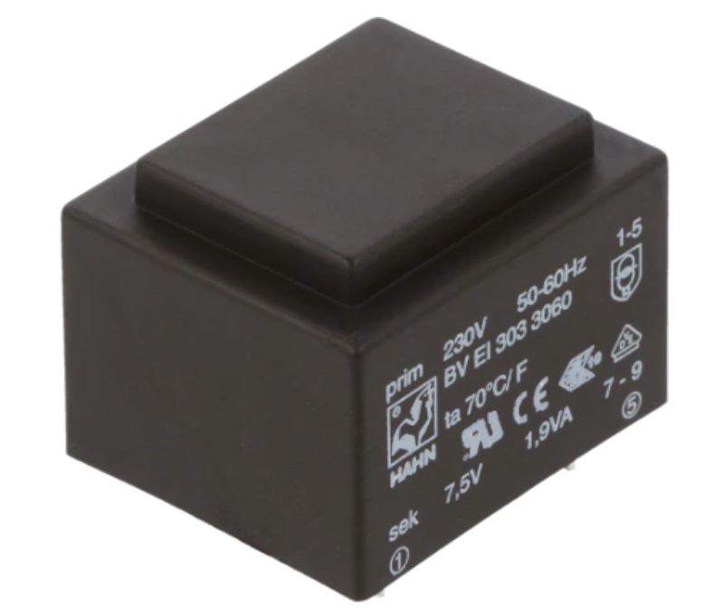 Transformator 9V, retea, PCB, 1x9V, 1.9VA, BVEI3022956, HAHN
