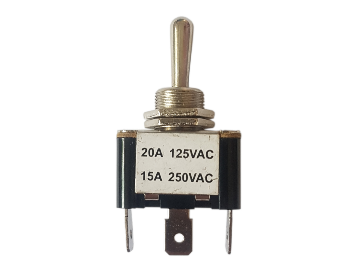 Intrerupator basculant auto, ON-OFF-ON, 20A, 12V, 15A, 230V, 3 pini, orificiu montare 12mm, A5679CB