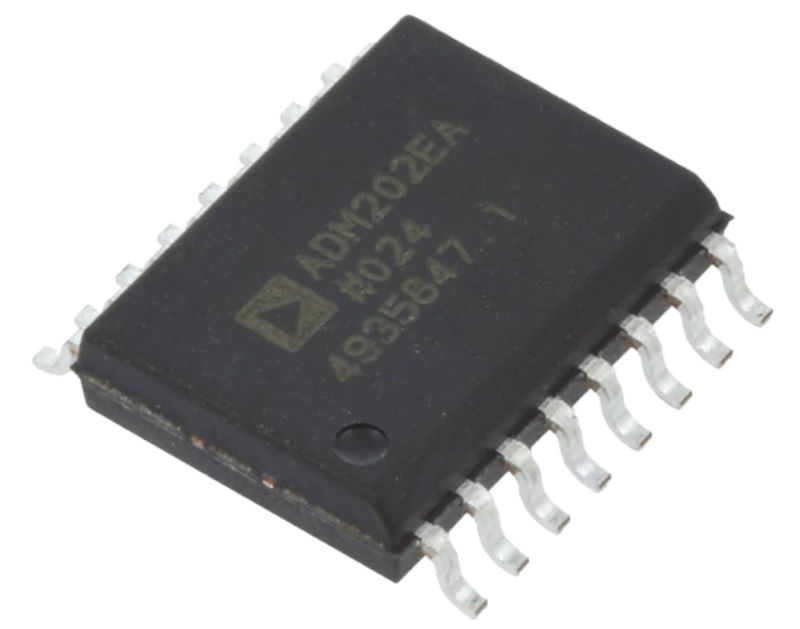 ADM202EARWZ, emitator-receptor, 230kbps, RS232, full duplex, SOIC16-W, ANALOG DEVICES