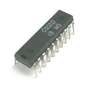 C502, Convertor, ADC, 4,5 Digit, display anod comun, 5V, DIP20