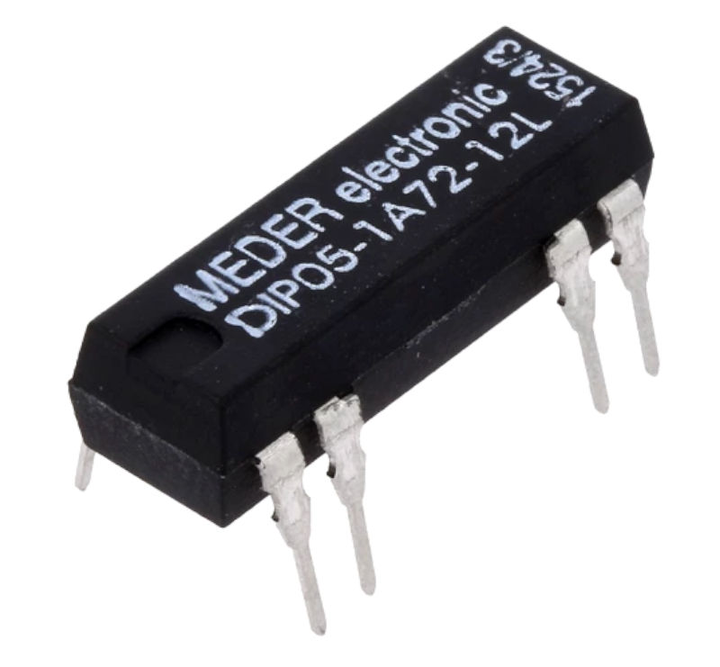 Releu reed 5VDC, 1A, SPTS-NO, DIP14, RM2.54, DIP05-1A72-12L, MEDER