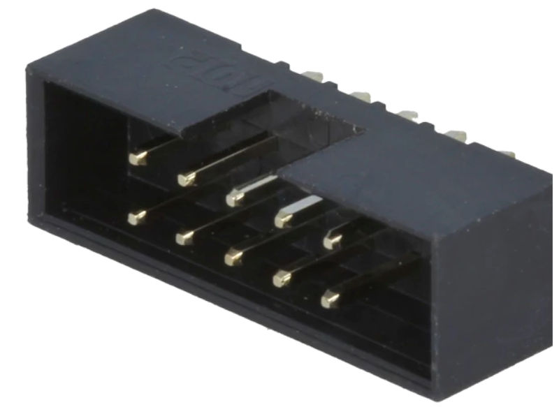 Soclu; IDC; tată; PIN: 10; drept; THT; gold flash; 2mm; Dispunere: 2x5, DS1014-10SF1B, CONNFLY