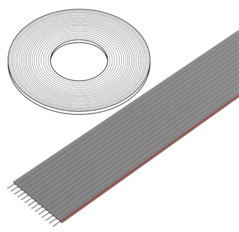 Cablu panglica, 14 fire, pas 1.27mm, 28AWG, DS1057-14A282R, CONNFLY