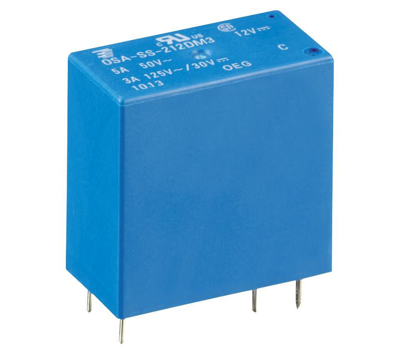 Releu 12VDC, 3A, DPST-NO, OSA-SS-212DM3, TE CONNECTIVITY